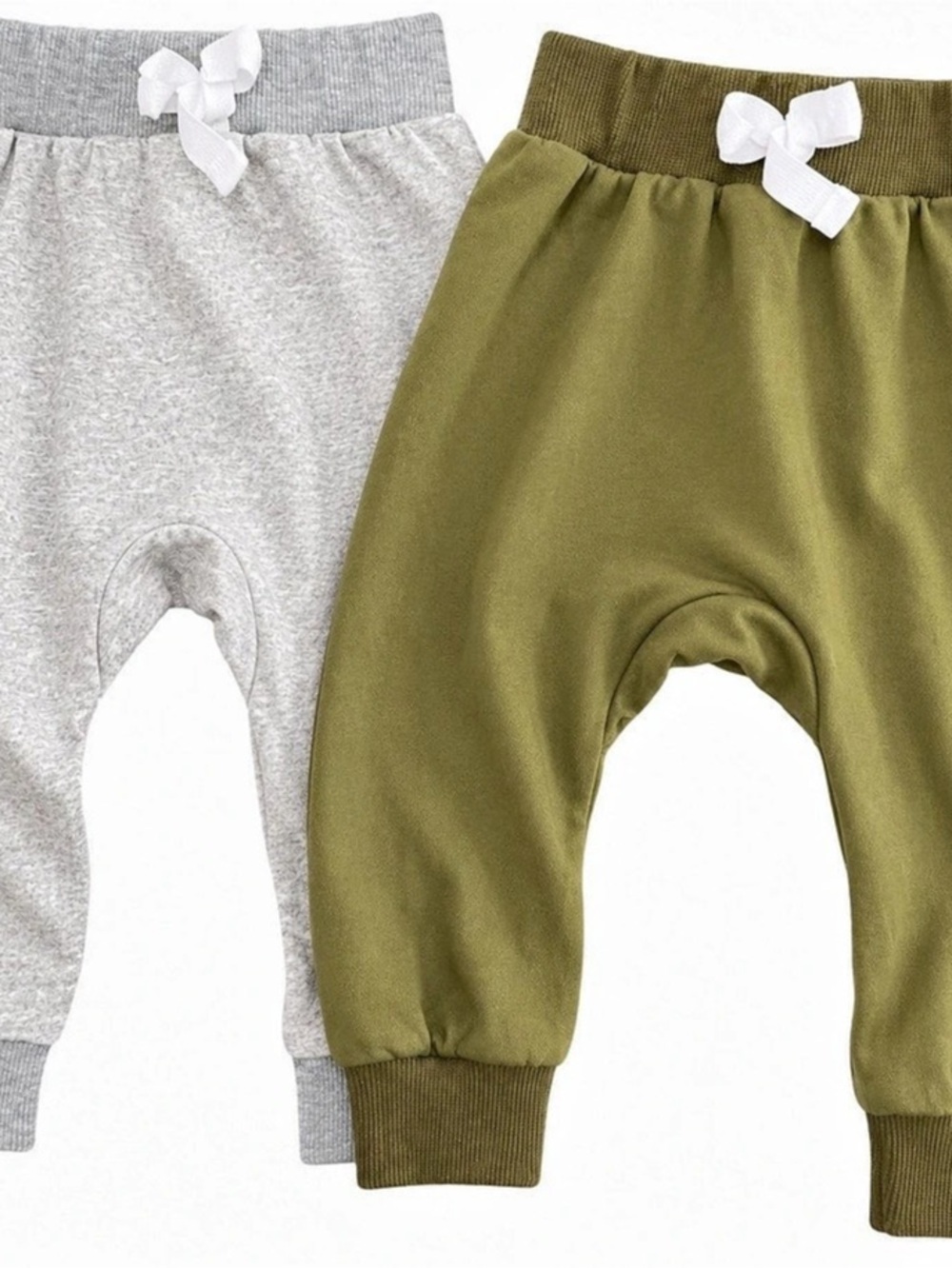 Kids Jogger Pants in Green & Gray Like New